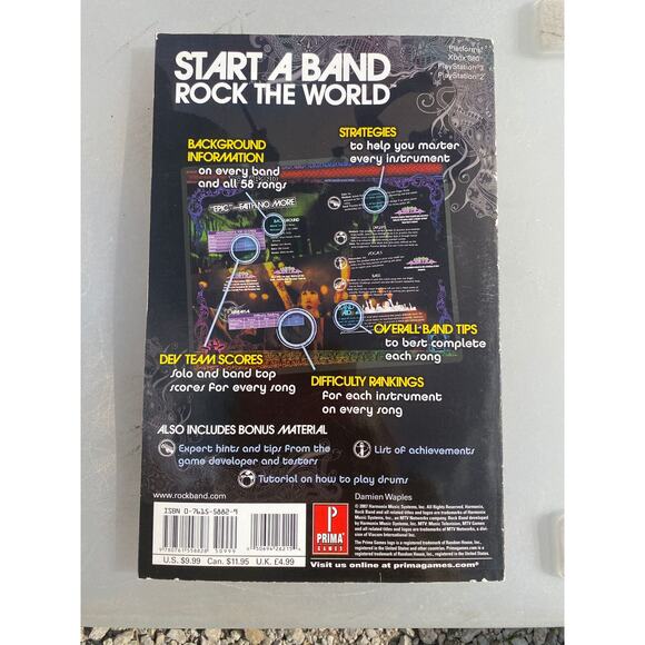 Rock Band : Prima Official Game Guide by Damien Waples (2007, Perfect) - Picture 2 of 2
